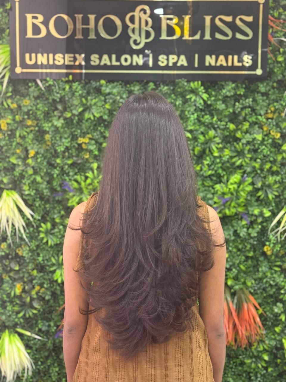 Long hair colour result at Boho Bliss