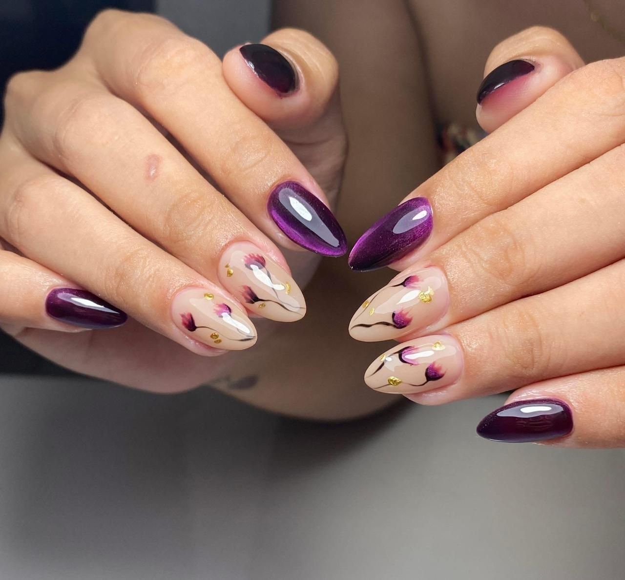 Custom nail art and gel extensions at Boho Bliss