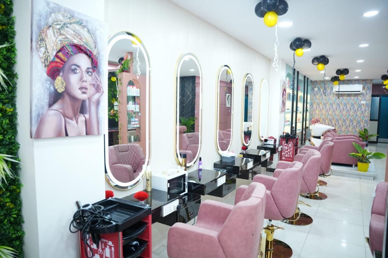 Styling stations at Boho Bliss Unisex Salon, Annapurneshwari Nagar
